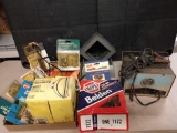 Miscellaneous automotive lot including battery charger
