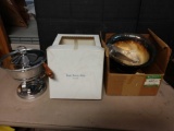 Rogers plated ice bowl and darvis gifts warmer