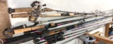 Lot of 12 fishing rods
