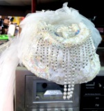 Vintage wedding hat and veil