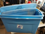 Two 35 gallon totes with lids