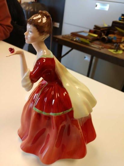Royal doulton flower of Love 8 in tall figurine