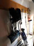 Snow shovel, folding chairs, Branch trimmer, and more