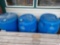 3 plastic 55-gallon drums with lids