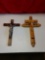 Two 16 inch crucifixes
