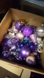 Purple Christmas ornaments