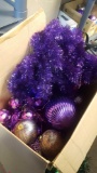 Purple Christmas decorations