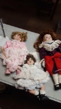 3 Porcelain baby dolls