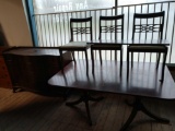 56 in vintage buffet with table and three chairs