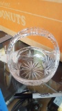 Crystal glass candy dish