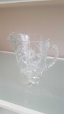 Crystal glass pitcher