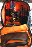 Cable installer tool bag with tools