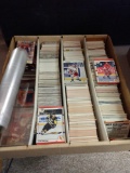 Box of hockey trading cards