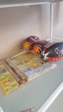 Pokemon cards and kids footballs