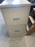 2 Drawer file cabinet with key