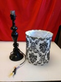 16 inch black lamp with shade