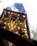 Leaded glass lamp shade