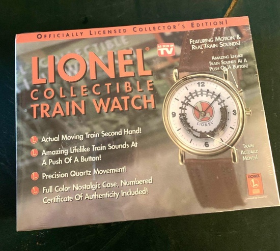 Lionel collectible train watch , sealed box