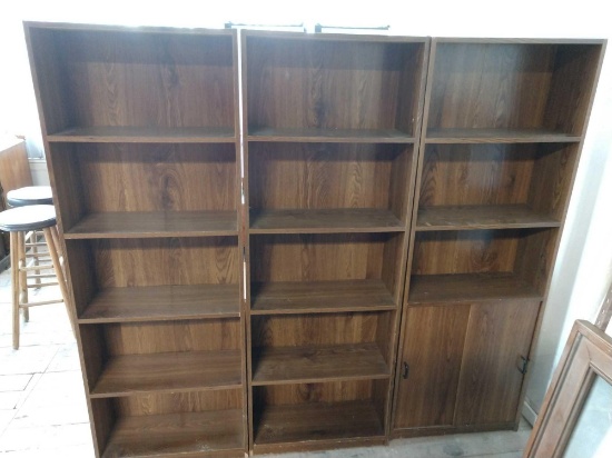 3 wall shelf units