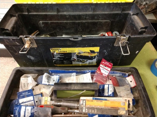 Stanley 24 inch tool box with contents