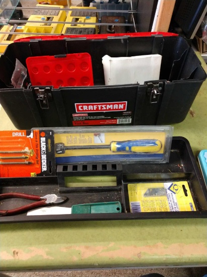 Craftsman 20 inch tool box with contents