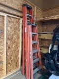 Two Werner fiberglass ladders