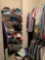 Contents of closet ladies clothes shoes and miscellaneous