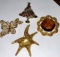 4-signed costume jewelry pins