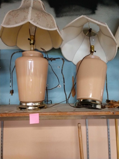 Pair of matching lamps