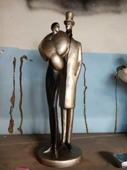 24 inch tall metal statue