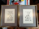 Two 8 X 10 framed pictures