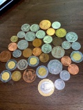 Lot foreign coins