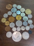 Assortment of foreign coins