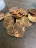 Roll of 80s pennies