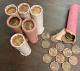 350 pennies 70s and 80s unpicked
