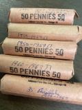 300 pennies Rolled unchecked