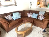 Nice brown sectional couch