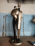 24 inch tall metal statue