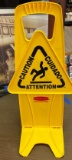 Rubbermaid 2 foot tall caution sign