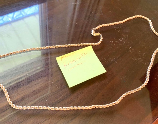 Chain necklace / Bracelet marked Krementz