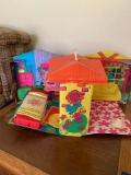 Vintage Barbie world house portable