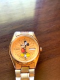 Mickey Mouse watch and pin