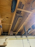 Tools hanging in the rafter (basement)