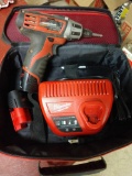 Milwaukee 12 volt drill with battery and charger