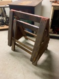 Two sawhorses