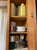 contents of cabinets in kitchen