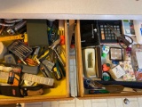 contents in cabinet drawers