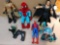 Toy figures including Spider-Man