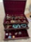 Jewelry box with costume jewelry