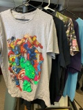 Five 2xl shirts some Marvel